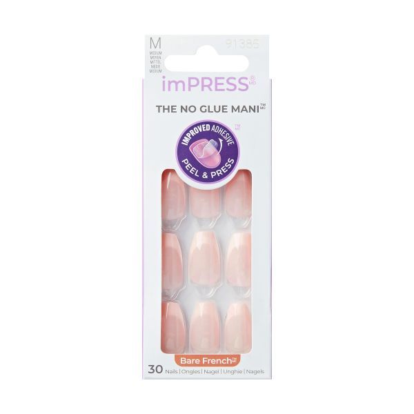 Hovedbilde KISS imPRESS Nails: Bare French Genuine
